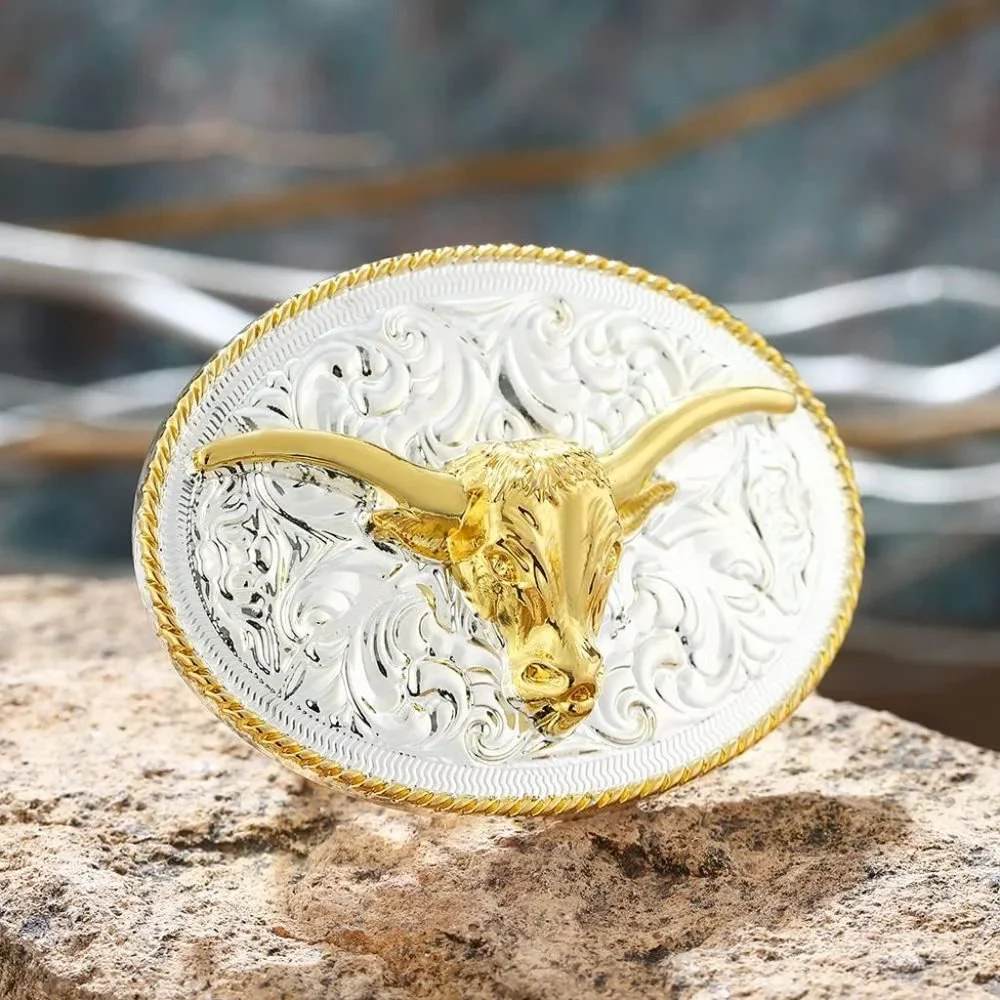 Men Cowboy Animal Pattern Eagle Belt Buckle